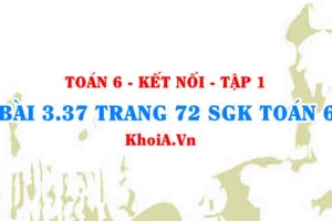 Bài 3.37 trang 72 SGK Toán 6 tập 1 Kết nối tri thức